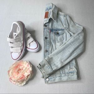 Levi’s Denim Jacket; Backwoods’ Custom Made.